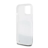   DKNY Liquid Glitter Arch Logo iPhone 14 hátlap tok, átlátszó