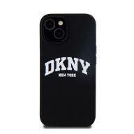   DKNY Liquid Silicone Arch Logo iPhone 11 Magsafe hátlap tok, fekete