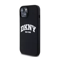   DKNY Liquid Silicone Arch Logo iPhone 11 Magsafe hátlap tok, fekete