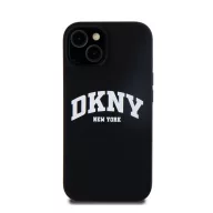   DKNY Liquid Silicone Arch Logo iPhone 14 Magsafe hátlap tok, fekete