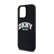   DKNY Liquid Silicone Arch Logo iPhone 14 Pro Magsafe hátlap tok, fekete