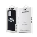 DKNY Liquid Silicone Arch Logo iPhone 14 Pro Max Magsafe hátlap tok, fekete