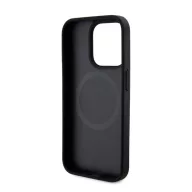   DKNY PU Leather Repeat Pattern Bottom Stripe iPhone 13 Pro hátlap tok, fekete