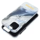 Forcell F-Protect Mirage Apple iPhone 15 Plus Magsafe kompatibilis hátlap tok, szürke/kék