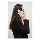 Forcell F-Protect Mirage Apple iPhone 15 Plus Magsafe kompatibilis hátlap tok, tavaszi virágok, levander szürke