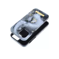   Forcell F-Protect Mirage Apple iPhone 15 Plus Magsafe kompatibilis hátlap tok, márvány minta, szürke