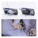 Forcell F-Protect Mirage Apple iPhone 15 Plus Magsafe kompatibilis hátlap tok, márvány minta, szürke