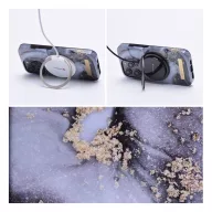   Forcell F-Protect Mirage Apple iPhone 15 Plus Magsafe kompatibilis hátlap tok, márvány minta, szürke