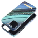 Forcell F-Protect Mirage Apple iPhone 15 Plus Magsafe kompatibilis hátlap tok, márvány minta, jáde zöld