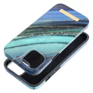   Forcell F-Protect Mirage Apple iPhone 15 Plus Magsafe kompatibilis hátlap tok, márvány minta, jáde zöld