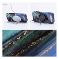   Forcell F-Protect Mirage Apple iPhone 15 Plus Magsafe kompatibilis hátlap tok, márvány minta, jáde zöld