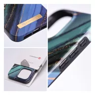   Forcell F-Protect Mirage Apple iPhone 15 Plus Magsafe kompatibilis hátlap tok, márvány minta, jáde zöld