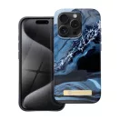 Forcell F-Protect Mirage Apple iPhone 15 Pro Magsafe kompatibilis hátlap tok, márvány minta, kék
