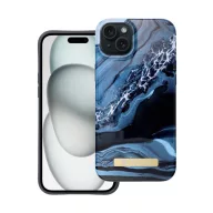   Forcell F-Protect Mirage Apple iPhone 15 Plus Magsafe kompatibilis hátlap tok, márvány minta, kék