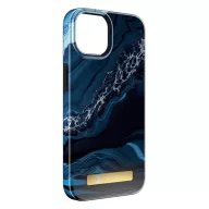   Forcell F-Protect Mirage Apple iPhone 15 Plus Magsafe kompatibilis hátlap tok, márvány minta, kék