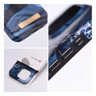   Forcell F-Protect Mirage Apple iPhone 15 Plus Magsafe kompatibilis hátlap tok, márvány minta, kék