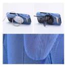 Forcell F-Protect Mirage Apple iPhone 15 Pro Magsafe kompatibilis hátlap tok, madártoll minta, kék