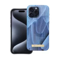   Forcell F-Protect Mirage Apple iPhone 15 Pro Max Magsafe kompatibilis hátlap tok, madártoll minta, kék