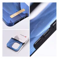   Forcell F-Protect Mirage Apple iPhone 15 Pro Max Magsafe kompatibilis hátlap tok, madártoll minta, kék