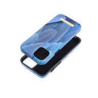  Forcell F-Protect Mirage Apple iPhone 15 Plus Magsafe kompatibilis hátlap tok, madártoll minta, kék