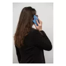 Forcell F-Protect Mirage Apple iPhone 15 Plus Magsafe kompatibilis hátlap tok, madártoll minta, kék