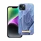 Forcell F-Protect Mirage Apple iPhone 14 Plus Magsafe kompatibilis hátlap tok, madártoll minta, kék