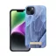 Forcell F-Protect Mirage Apple iPhone 14 Plus Magsafe kompatibilis hátlap tok, madártoll minta, kék