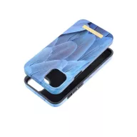   Forcell F-Protect Mirage Apple iPhone 14 Plus Magsafe kompatibilis hátlap tok, madártoll minta, kék