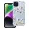 Forcell F-Protect Mirage Apple iPhone 14 Plus Magsafe kompatibilis hátlap tok, tavaszi virágok, levander szürke