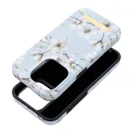   Forcell F-Protect Mirage Apple iPhone 14 Plus Magsafe kompatibilis hátlap tok, tavaszi virágok, levander szürke