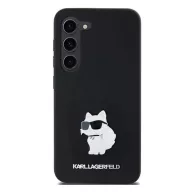   Karl Lagerfeld Choupette Metal Pin Samsung Galaxy A35 hátlap tok, fekete,  KLHCSA35SMHCNPK