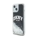 DKNY Liquid Glitter Big Logo Apple iPhone 15 Plus / 14 Plus hátlap tok, fekete, DKHCP15MLBNAEK