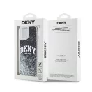 DKNY Liquid Glitter Big Logo Apple iPhone 15 Plus / 14 Plus hátlap tok, fekete, DKHCP15MLBNAEK