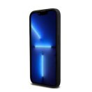 DKNY Liquid Silicone White Printed Logo Apple iPhone 13 Pro / 13 Magsafe hátlap tok, fekete, DKHMP13LSNYACH