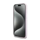 DKNY Liquid Silicone Small Metal Logo Apple iPhone 15 Plus / 14 Plus Magsafe hátlap tok, rózsaszín, DKHMP15MSMCHLP