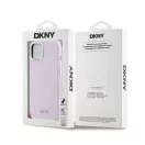 DKNY Liquid Silicone Small Metal Logo Apple iPhone 15 Plus / 14 Plus Magsafe hátlap tok, rózsaszín, DKHMP15MSMCHLP