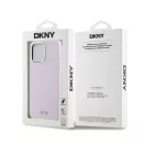 DKNY Liquid Silicone Small Metal Logo iPhone 14 Pro Max Magsafe hátlap tok, rózsaszín, DKHMP14XSMCHLP
