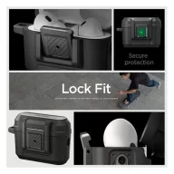   Spigen Lock Fit Airpods Pro (2nd Gen) fülhallgató tok, matt fekete
