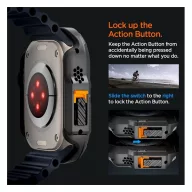   Spigen Lock Fit Apple Watch Ultra 4 / 3 / 2 / 1 49mm tok, fekete