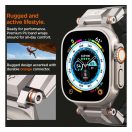 Spigen DuraPro Armor Apple Watch Ultra 3 / 2 / 1 49mm / 10 /  9 / 8 / 7 45mm / SE / 6 / 5 / 4 44mm / 3 / 2 / 1 42mm óraszíj, fekete (AMP07591)