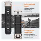 Spigen DuraPro Armor Apple Watch Ultra 3 / 2 / 1 49mm / 10 /  9 / 8 / 7 45mm / SE / 6 / 5 / 4 44mm / 3 / 2 / 1 42mm óraszíj, fekete (AMP07591)