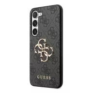   Guess 4G Big Metal Logo Samsung Galaxy A35 hátlap tok, fekete, GUHCSA354GMGGR
