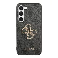   Guess 4G Big Metal Logo Samsung Galaxy A35 hátlap tok, fekete, GUHCSA354GMGGR