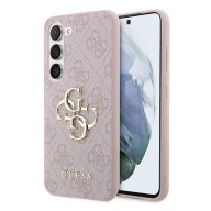   Guess 4G Big Metal Logo Samsung Galaxy A35 hátlap tok, rózsaszín, CSA354GMGPI