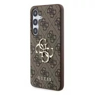   Guess 4G Big Metal Logo Samsung Galaxy A35 hátlap tok, barna, CSA354GMGBR