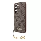 Guess 4G Charms Collection Samsung Galaxy A35 hátlap tok, barna, CSA35GF4GBR