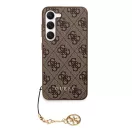 Guess 4G Charms Collection Samsung Galaxy A35 hátlap tok, barna, CSA35GF4GBR