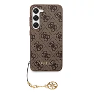   Guess 4G Charms Collection Samsung Galaxy A35 hátlap tok, barna, CSA35GF4GBR