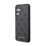   Guess 4G Metal Gold Logo Samsung Galaxy A35 hátlap tok, fekete, GUOHCSA35G4GFGR