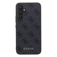   Guess 4G Metal Gold Logo Samsung Galaxy A35 hátlap tok, fekete, GUOHCSA35G4GFGR